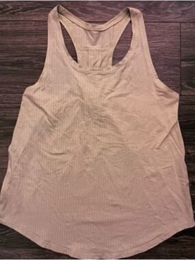 lululemon athletica Cream Racerback Tank Top